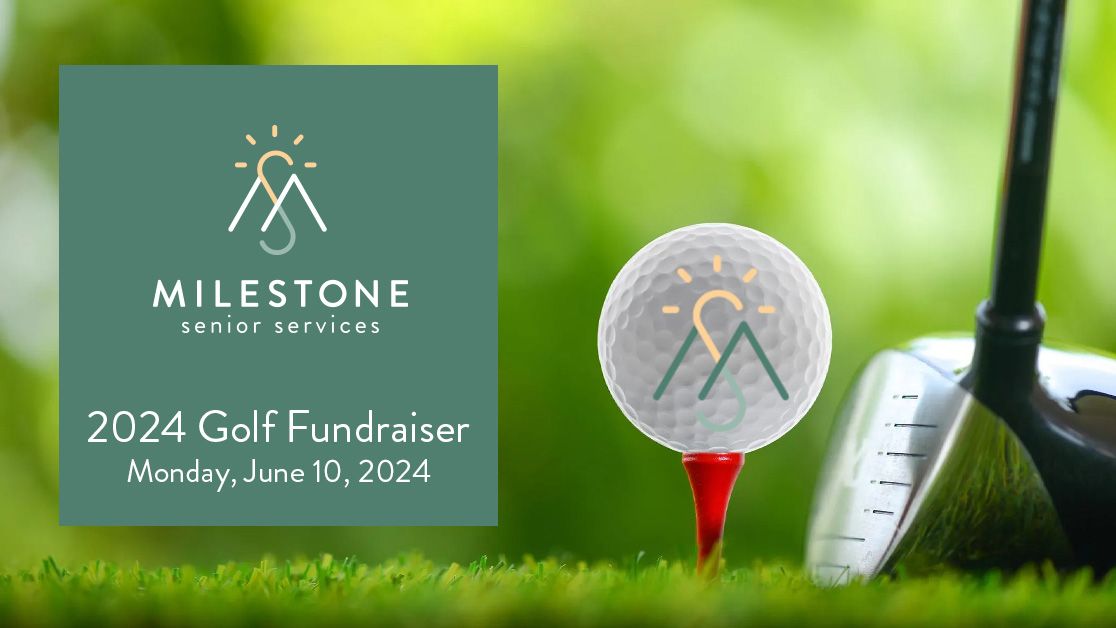 golf ball on tee. Text: 2024 Golf Fundraiser. Monday, June 10, 2024
