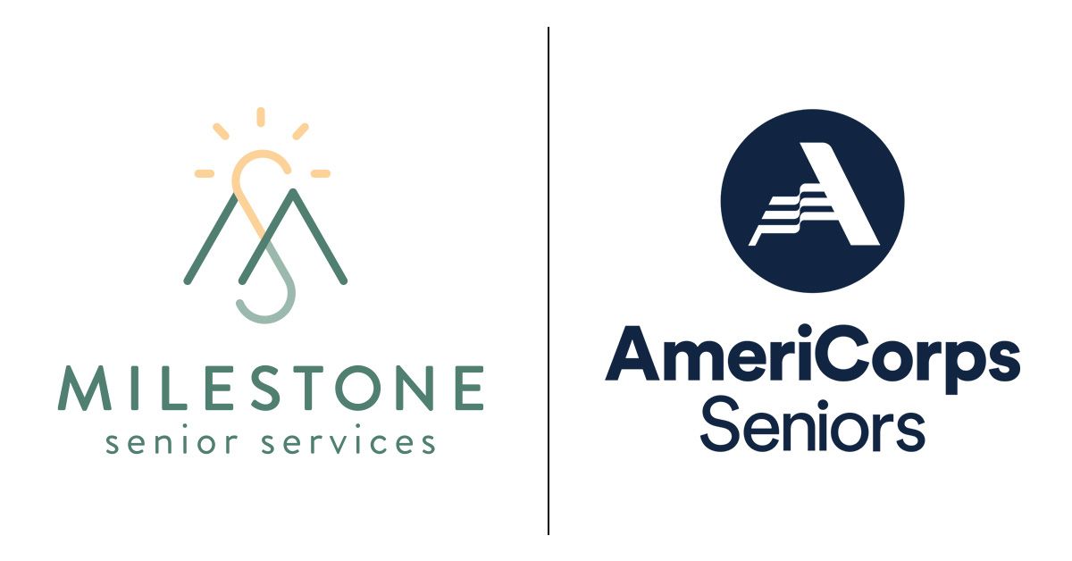 logos of Milestone and AmeriCorps Seniors