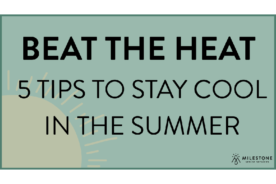 text: Beet the Heat. 5 tips to stay cool in the summer